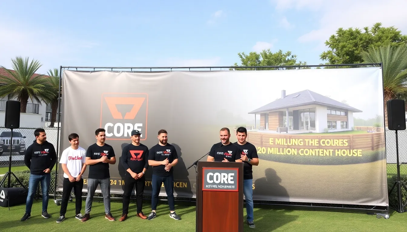 A group of diverse content creators engaging in a brainstorming session, showcasing the dynamic environment of the new CORE group