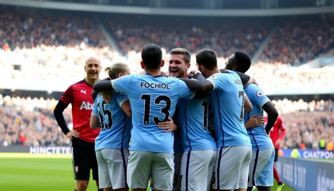 Young players like Phil Foden showcasing their skills on the pitch, reflecting Guardiola's commitment to youth development