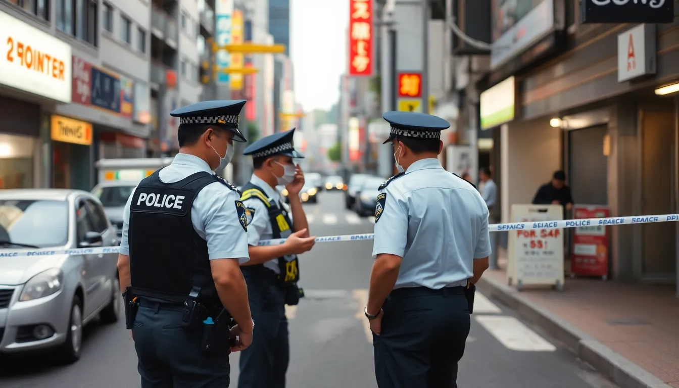警察が犯罪組織に対する捜査を進める現場の様子