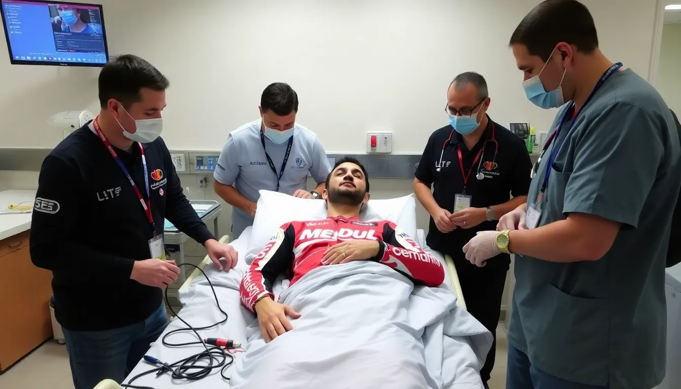Joan Mir speaks to reporters during a press conference, reflecting on his recent crashes and challenges with the Honda motorcycle as he prepares for upcoming races in the MotoGP season.