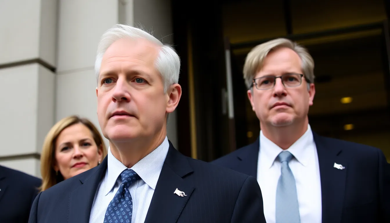 A group of journalists gathered outside the courthouse, capturing the public interest in the highprofile case involving the banker and her accuser