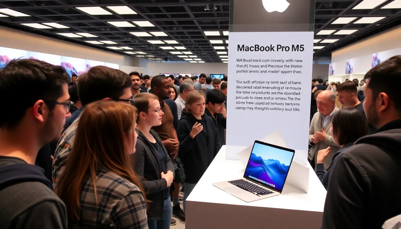 M5チップを搭載したMacBook Proが、クリエイティブな作業中のプロフェッショナルの手元で使用されている様子