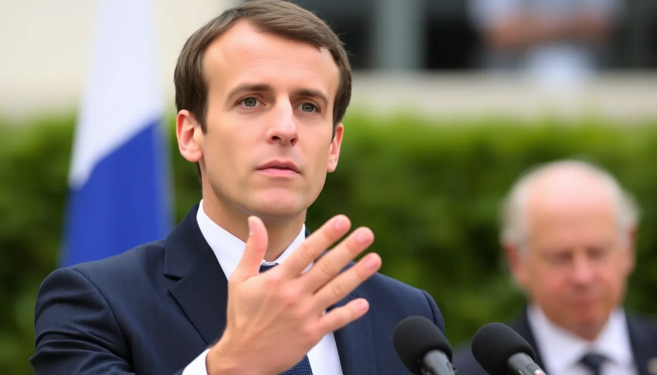 The reaction of the audience reflects a mix of surprise and discontent as Macron calls for silence amidst a heated discussion