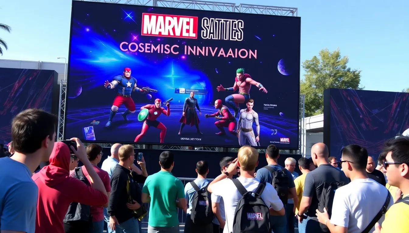 マーベル・コズミック・インベージョンのコミュニティが新ファイターの追加に熱狂している場面