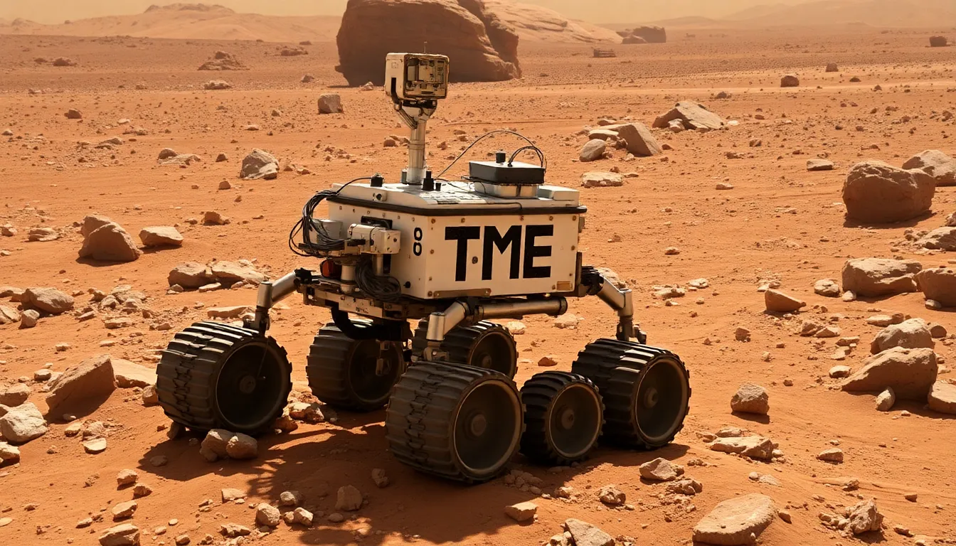 NASA's Curiosity Mars rover is seen maneuvering away from a rock on the Martian surface after successfully freeing itself from being lodged.
