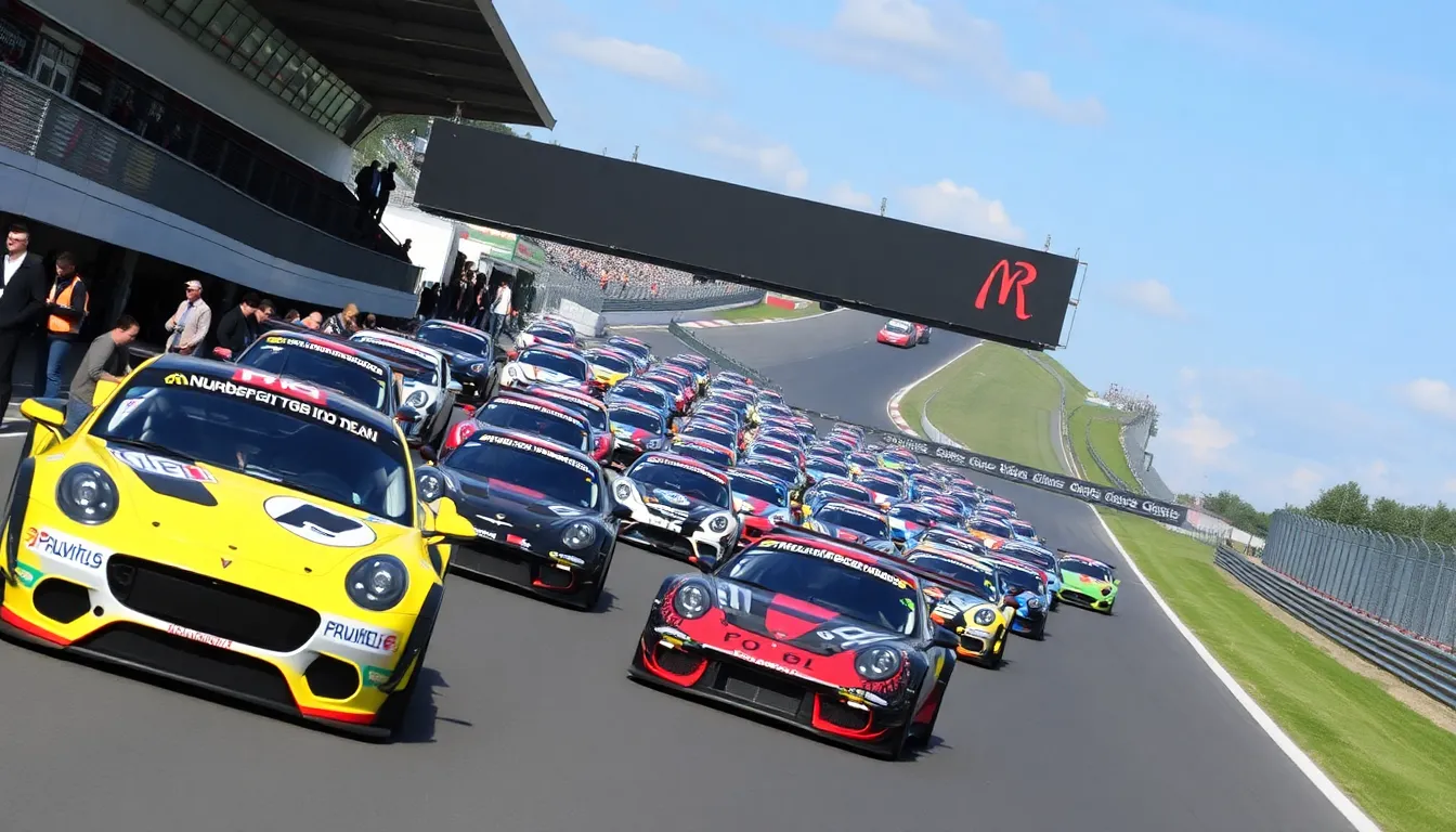 Drivers and teams gather in the paddock, discussing strategies and finetuning their vehicles ahead of the highly anticipated 24hour race at the iconic Nurburgring circuit