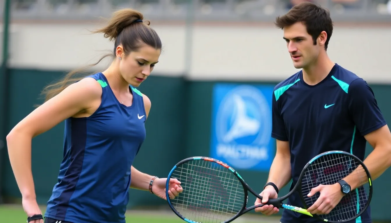 Emma Raducanu smiles as she announces her reunion with former coach Andrew Richardson during a press event, signaling a new chapter in her tennis career.