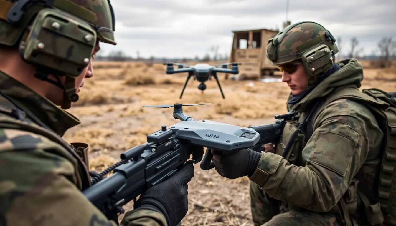 A military strategist analyzing data from drone reconnaissance missions, emphasizing the importance of technology in shaping future military doctrines and strategies