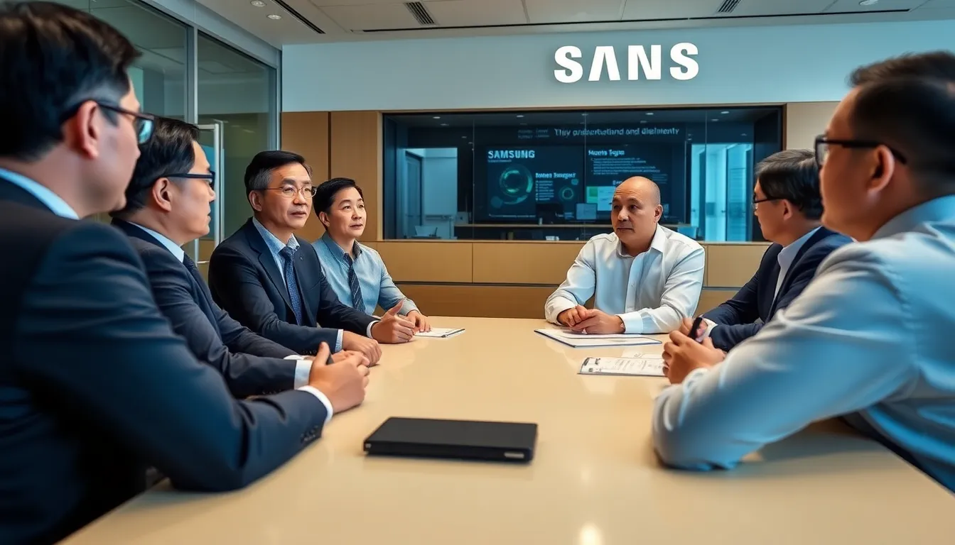 Samsung executives discuss the worsening memory chip crisis during a press conference, highlighting the impact on the tech industry and potential strategies for adaptation.