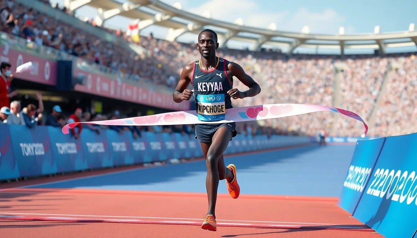 A group of runners competes in a marathon, showcasing a variety of modern running shoes designed for performance and comfort.