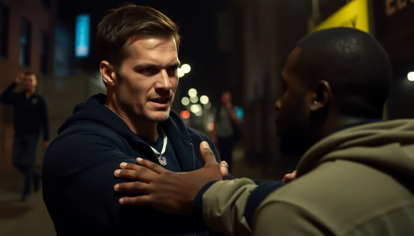 The audience reacts with mixed emotions as Brady's bold statement about Hart's personal life sparks laughter and surprise throughout the venue