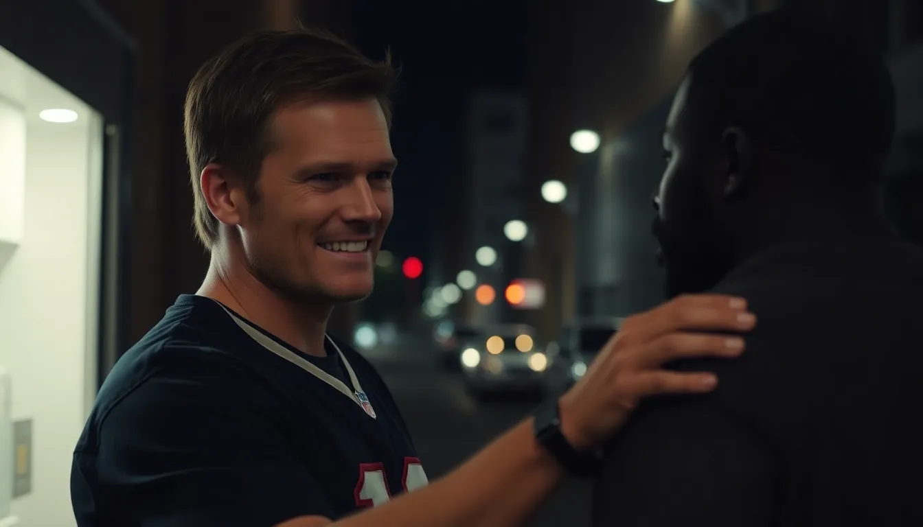 A closeup of Kevin Hart, showcasing a mix of amusement and discomfort, as he processes Brady's edgy roast about his past controversies
