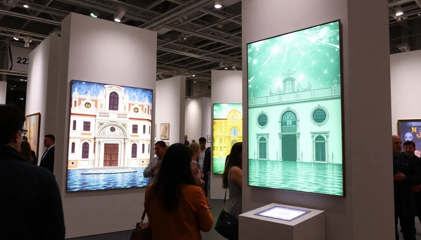 Local artisans collaborating with Lydia Ourahmane to create a unique installation that blends contemporary art with Venetian cultural heritage
