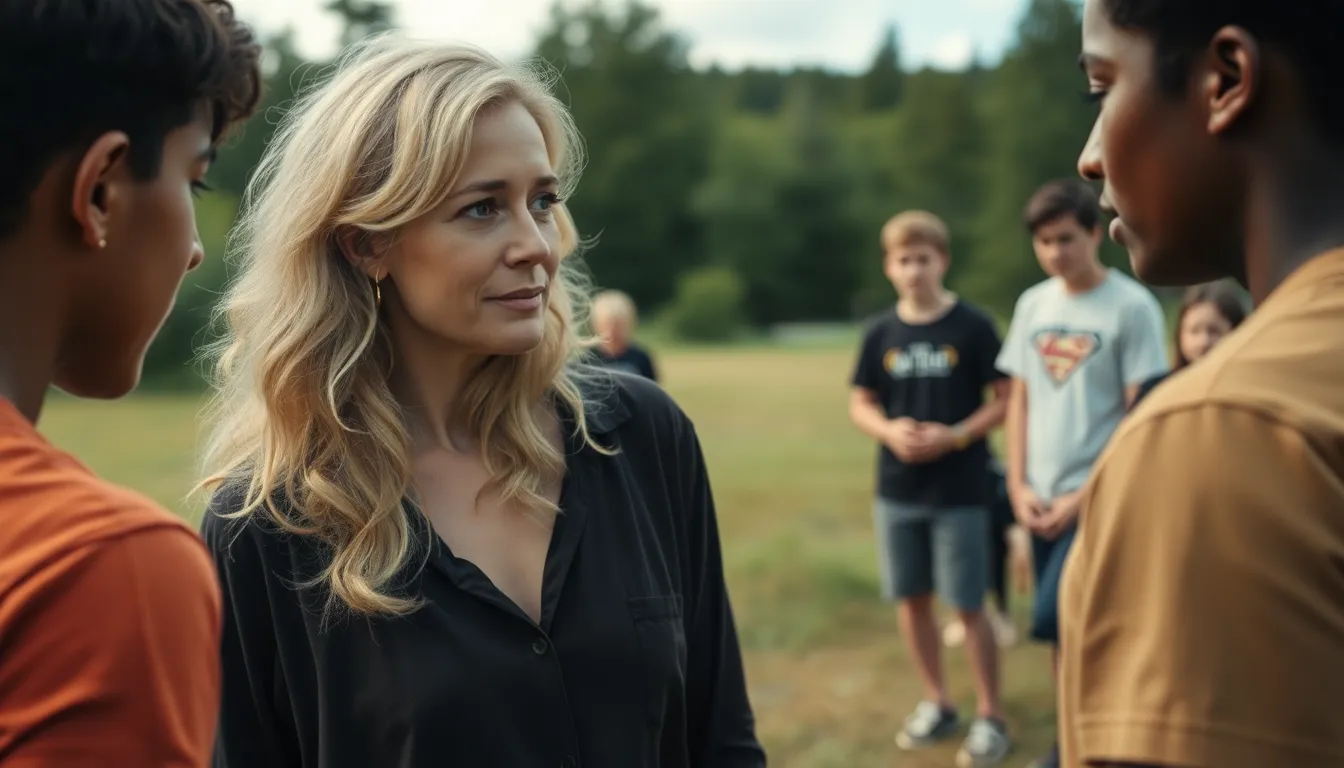 Gillian Anderson delivers a powerful performance as a camp counselor navigating the chilling consequences of teenage sexuality in a summer camp setting.