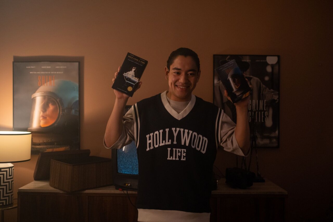 A24のロゴが映し出されたプレゼンテーションの一コマ