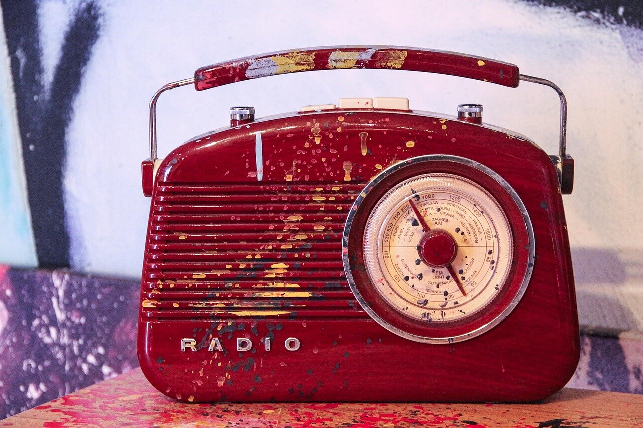 A historic image illustrating the evolution of radio broadcasting, highlighting the changes Bob Harris witnessed throughout his career