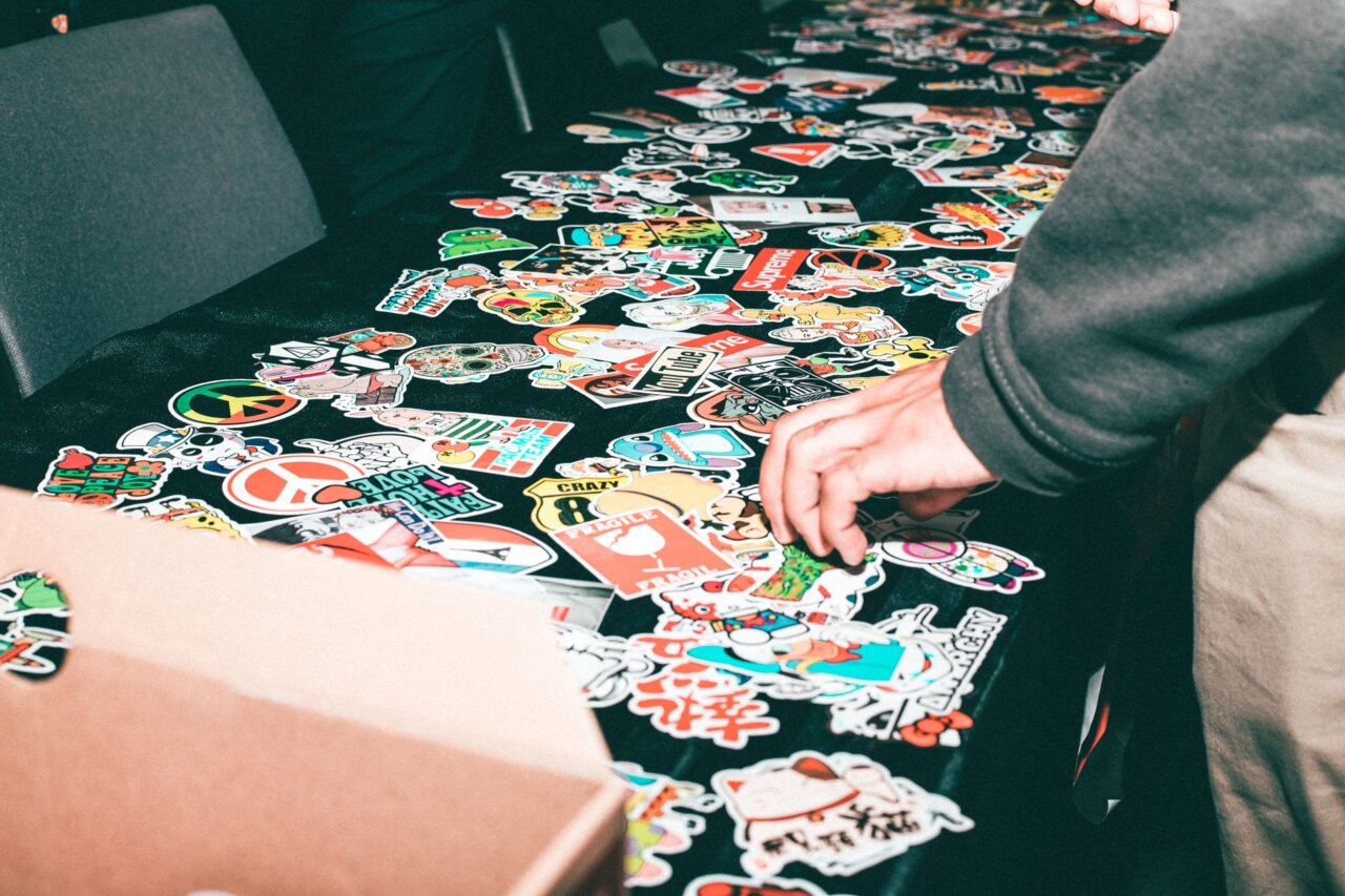 A scene of enthusiastic collectors discussing the new Minions sports cards, illustrating the growing interest and excitement within the trading card community